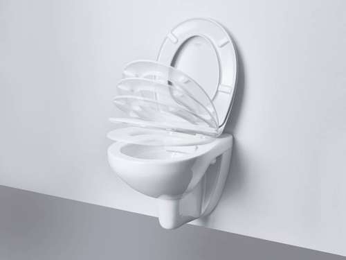 Сиденье для унитаза "BAU Ceramic" (быстросъем, микролифт, дюропласт) GROHE 39493000 - almatherm.kz