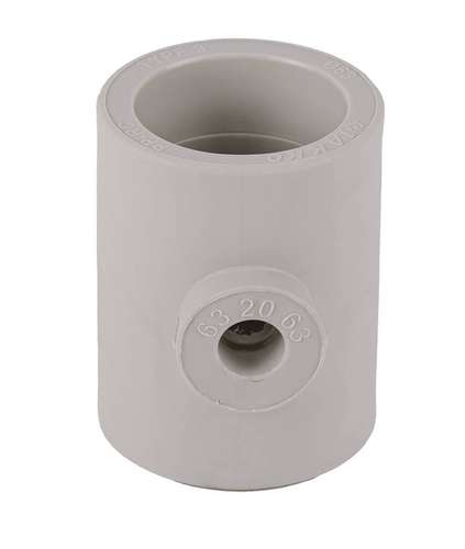 Tee PPR адаптері сұр 63x20x63 Jakko - almatherm.kz