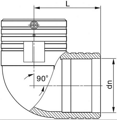 EF иілісі 90° 32 SDR11 PN16 - almatherm.kz