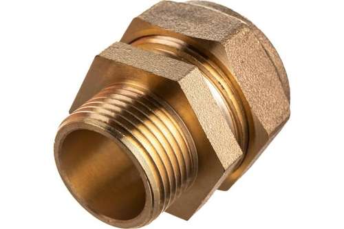 Соединитель для нерж гофр НР 15x1/2" Stahlmann - almatherm.kz