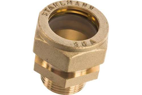 Соединитель для нерж гофр НР 15x1/2" Stahlmann - almatherm.kz