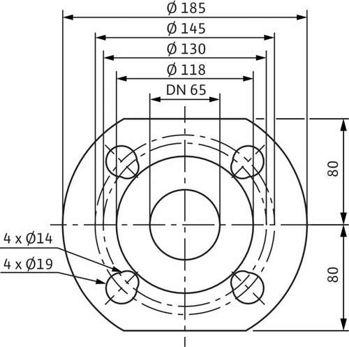 Насос циркуляционный 65/13 340 мм DM PN 6/10 TOP-S Wilo - almatherm.kz