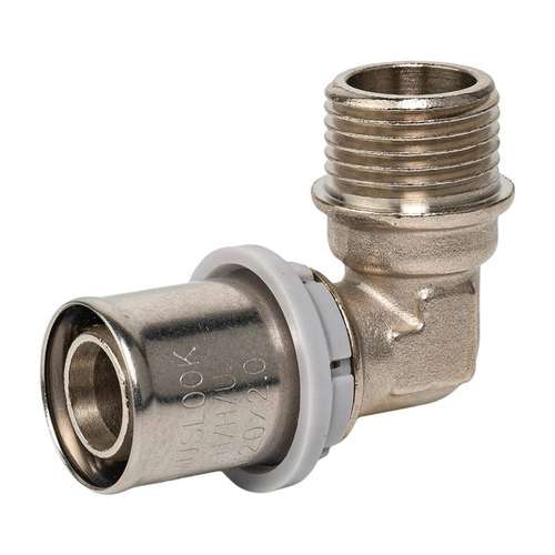 Угольник пресс НР 16x1/2" Muslook - almatherm.kz