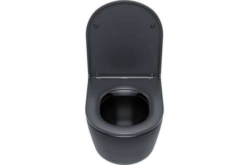 Қабырғаға ілулі дәретхана жиексіз күңгірт қара Iddis Blanco BLAR3BMi25 - almatherm.kz