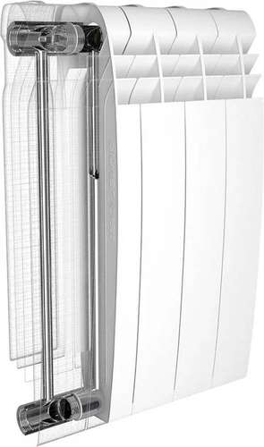 Алюминий радиаторы BiLiner 500x80 x1 секциялы Bianco Traffico ақ Royal Thermo - almatherm.kz