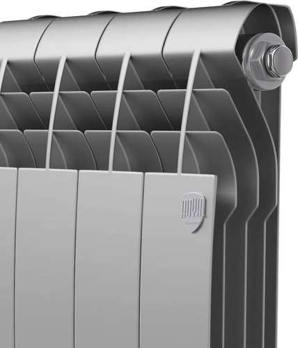 Радиатор биметаллический 350x80 (1 секция) BiLiner Silver Satin Royal Thermo Радиатор биметаллический 350x80 (1 секция) BiLiner Silver Satin Royal Thermo - almatherm.kz