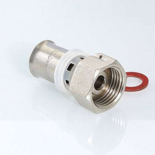 Соединитель пресс с накидной гайкой 20x3/4" Valtec - almatherm.kz