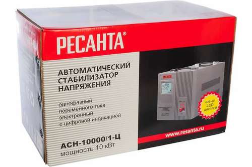 Стабилизатор напряжения 10000 Вт Ресанта АСН-10000/1-Ц - almatherm.kz