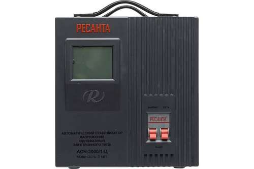 Стабилизатор напряжения 3000 Вт Ресанта АСН-3000/1-Ц - almatherm.kz