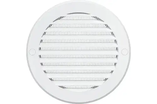 Решетка вентиляционная (10РК) круглая с фланцем D100 - almatherm.kz