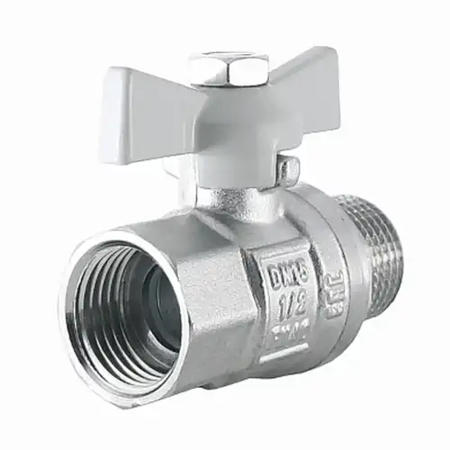 Кран шаровой ВР-НР 1/2" с бабочкой STI - almatherm.kz