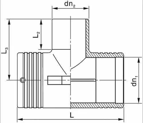 Tee EF 50 SDR11 PN16 Borfit - almatherm.kz