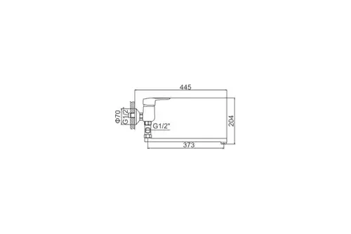 Ваннаға арналған араластырғыш ұзын шүмегті хром Ledeme L2104 - almatherm.kz