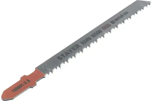 Полотна по дереву для электрического лобзика 75x2.5 мм; Bi-Metall; Т-хвост.; Т101ВF 2 шт Stayer HCS - almatherm.kz
