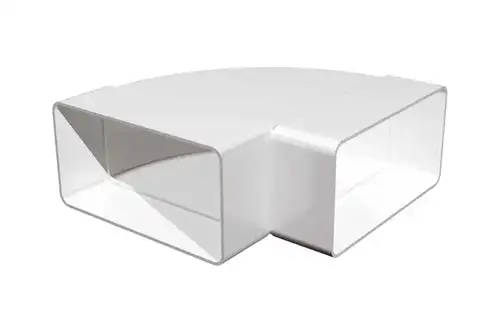 Колено горизонтальное пластик 90° (612КГП) 60x120 - almatherm.kz