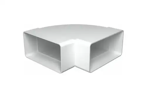Колено горизонтальное пластик 90° (612КГП) 60x120 - almatherm.kz