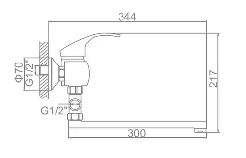 Ванна араластырғышы ұзын шүмегінен жасалған хром Ledeme L2121 - almatherm.kz