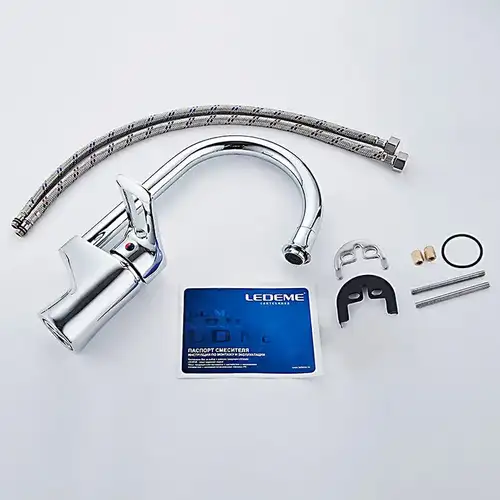 Смеситель кухни хром Ledeme L4025 - almatherm.kz