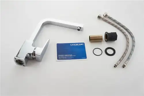 Смеситель кухни хром Ledeme L4030-2 - almatherm.kz