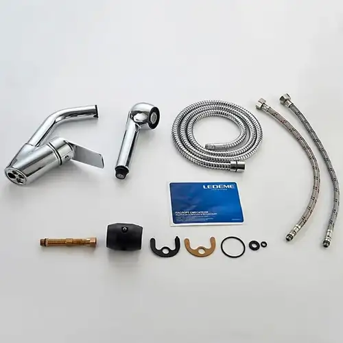 Смеситель кухни с выдвижной лейкой Ledeme L6040 - almatherm.kz