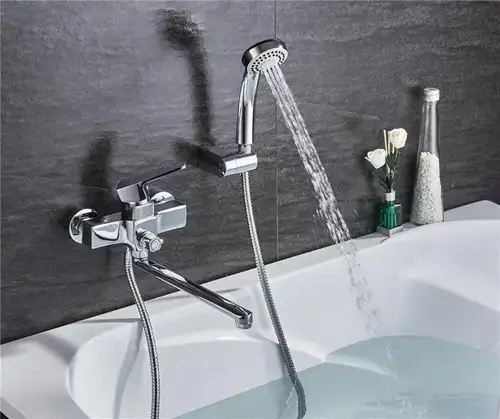 Ванна араластырғышы ұзын шүмегінен жасалған хром Ledeme L2230 - almatherm.kz