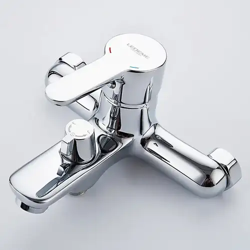Ваннаға арналған араластырғыш қысқа шүмегі хром Ledeme L3003 - almatherm.kz