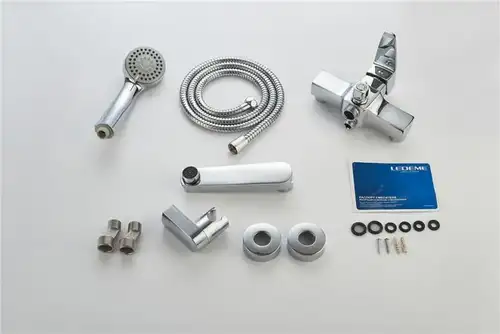 Ваннаға арналған араластырғыш қысқа шүмегі хром Ledeme L3130 - almatherm.kz
