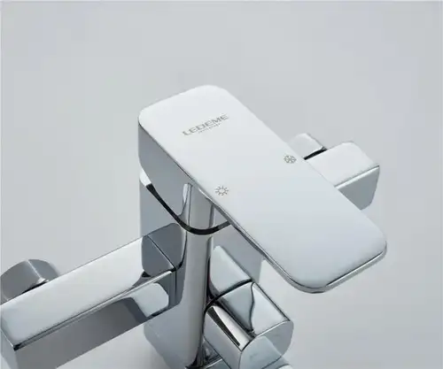 Ваннаға арналған араластырғыш қысқа шүмегі хром Ledeme L3233 - almatherm.kz