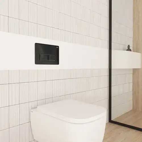 Клавиша смыва инсталляции универсальная черная Iddis Uniflix UNI10BOi77 - almatherm.kz