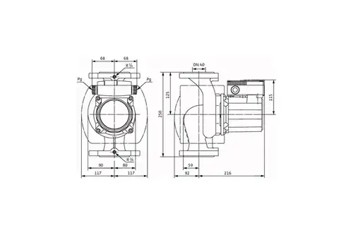 Айналым сорғысы 40/10 250 мм Wilo EM TOP-S - almatherm.kz
