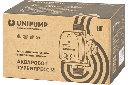 Блок управления насосом однопороговый АКВАРОБОТ ТУРБИПРЕСС М 1,5 кВт UNIPUMP - almatherm.kz