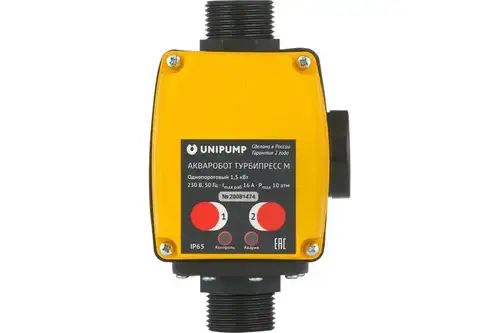 Блок управления насосом однопороговый АКВАРОБОТ ТУРБИПРЕСС М 1,5 кВт UNIPUMP - almatherm.kz