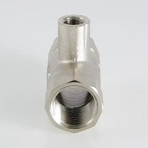 Тройник переходник под датчик теплосчетчика никель 1''xМ10x1" Valtec - almatherm.kz