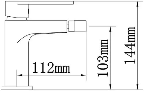 Смеситель биде бронза Asua 32008940 - almatherm.kz