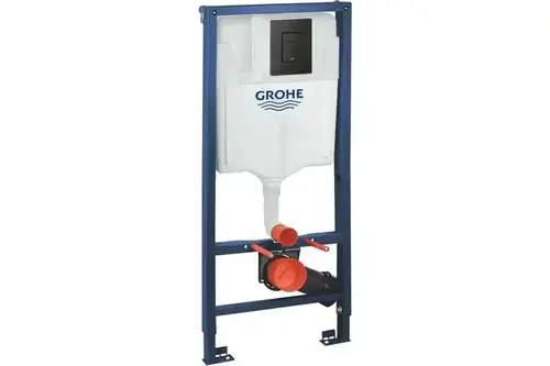 Инсталляция унитаза 3в1 клавиша черная квадратная Grohe Solido 38811KF0 - almatherm.kz