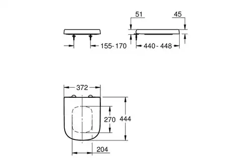 Сиденье для унитаза Grohe Euro Ceramic 39330002 - almatherm.kz