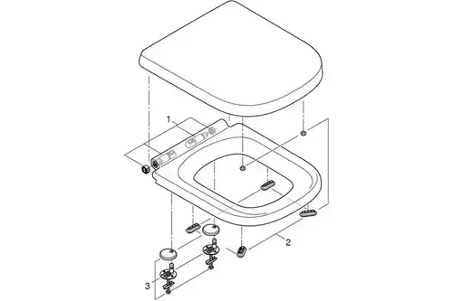 Сиденье для унитаза Grohe Euro Ceramic 39330002 - almatherm.kz