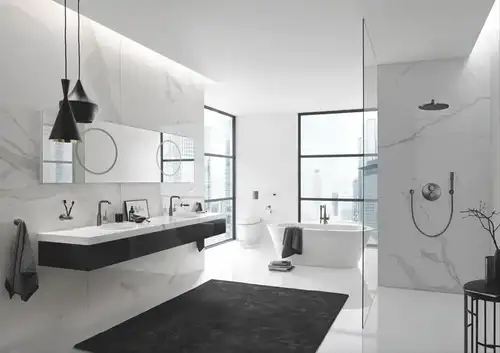 Дозатор жидкого мыла темный графит матовый Grohe Essentials 40394AL1 - almatherm.kz