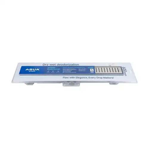 Трап линейный 70x600 корпус ABS пластик, металлическая решетка, с ножками Asua - almatherm.kz