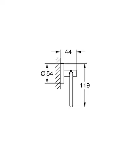 Держатель туалетной бумаги без крышки черный Grohe Start 412002430 - almatherm.kz