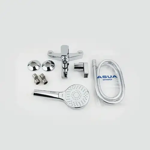 Смеситель ванны короткий излив хром Asua Anser 32014000 - almatherm.kz