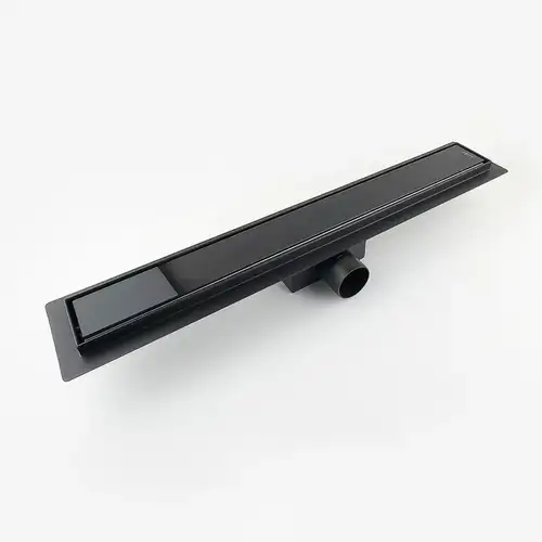 Трап линейный 70x600 Черное стекло Urban Asua - almatherm.kz