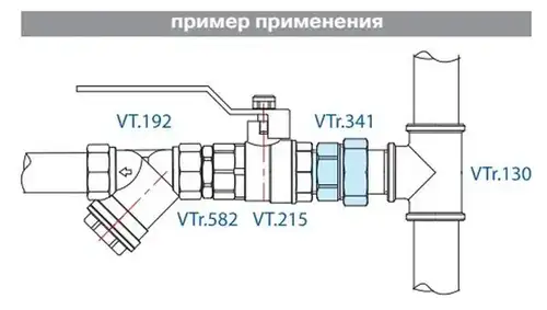 Сгон прямой ВР-НР никель 1/2" Valtec - almatherm.kz