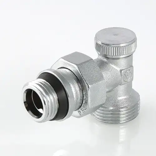 Клапан радиаторный настроечный угловой 1/2" под евроконус Valtec - almatherm.kz
