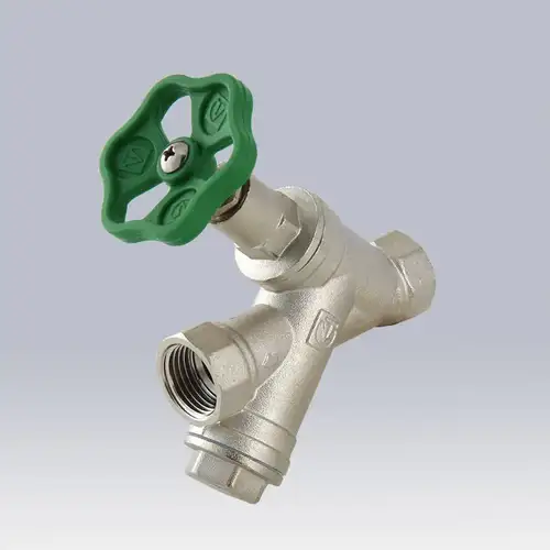 Клапан прямоточный с косым фильтром латунь ВР-ВР 3/4" Valtec - almatherm.kz