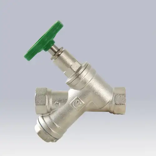 Клапан прямоточный с косым фильтром латунь ВР-ВР 3/4" Valtec - almatherm.kz