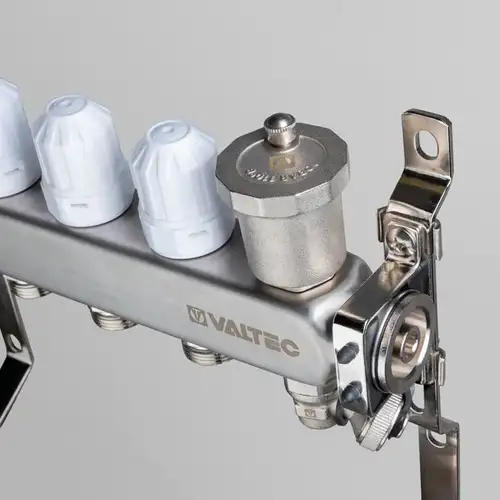 Коллекторная группа с расходомерами 6 выходов 1"х3/4" НЕРЖ 579 Valtec - almatherm.kz