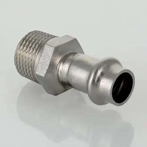 Соединитель НР нерж сталь 15x3/4" Valtec - almatherm.kz
