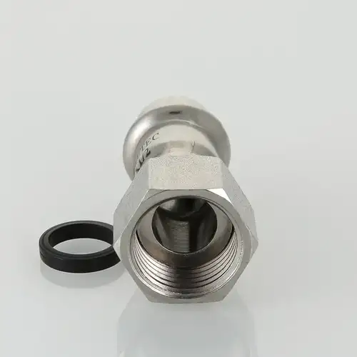 Соединитель с накидной гайкой нерж сталь 15x3/4" Valtec - almatherm.kz