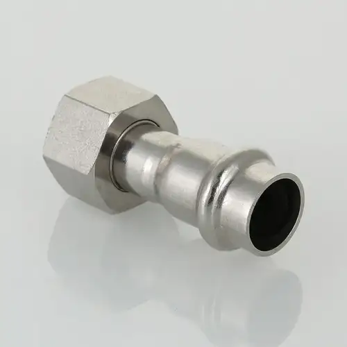 Соединитель с накидной гайкой нерж сталь 15x3/4" Valtec - almatherm.kz